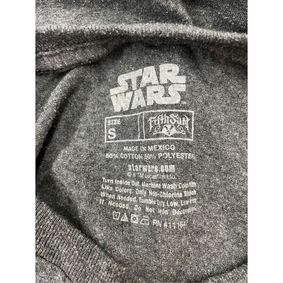 Star Wars Darth Vader Selfie Boys Size Small Grey Short Sleeve by Fifth Sun - Picture 4 of 4